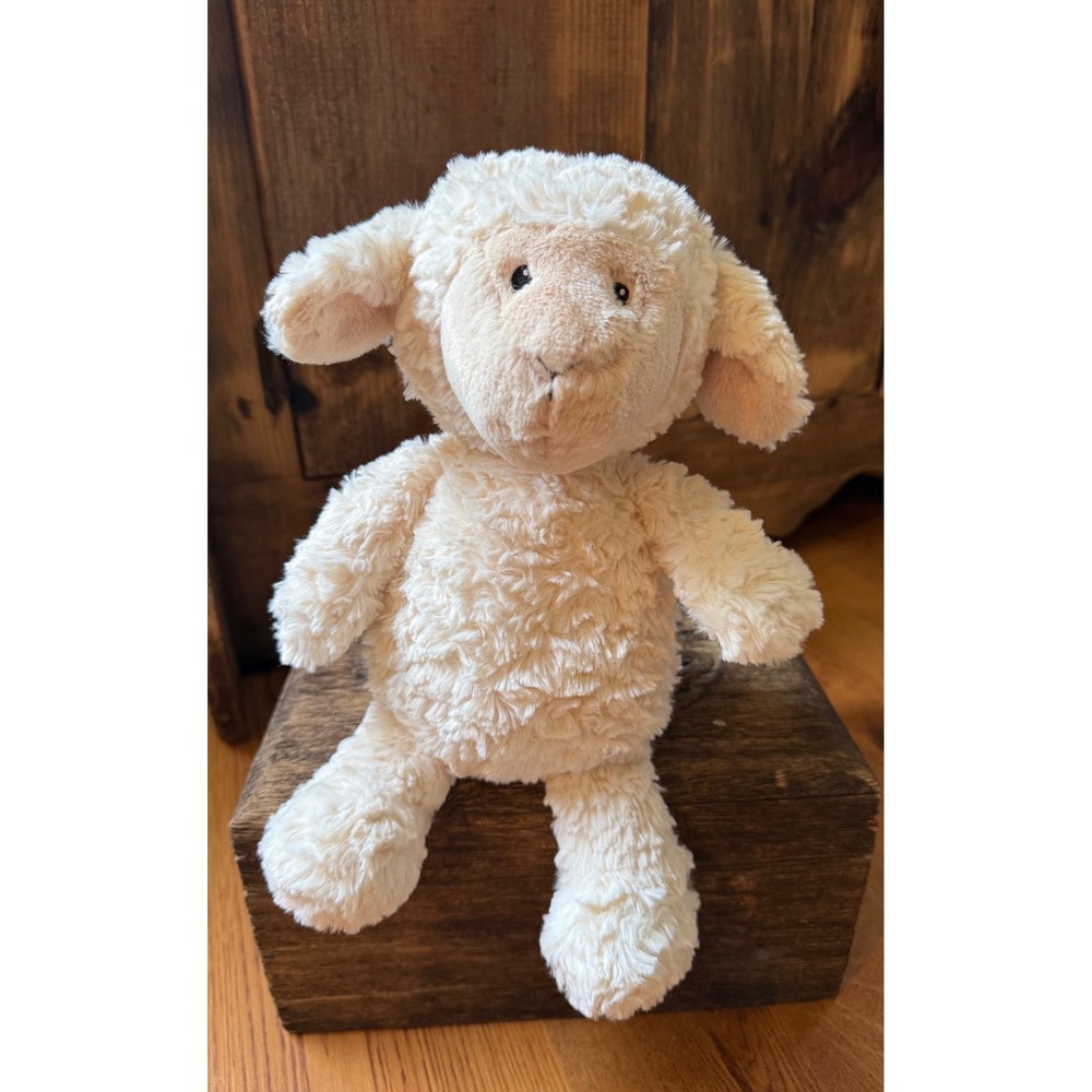 Mary Meyer Again Friends Lamb Sheep Plush Cream Curly Stuffed Animal 13" SOFT